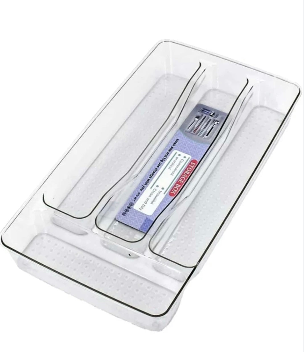 Cutlery Drawer Organizer, Spoon Fork Holder, Acrylic Storage Tray, Makeup Organizer Organizer, Transparent Stationary Tray Cutlery Drawer Organizer, Spoon Fork Holder, Acrylic Storage Tray, Makeup Organizer Organizer, Transparent Stationary Tray